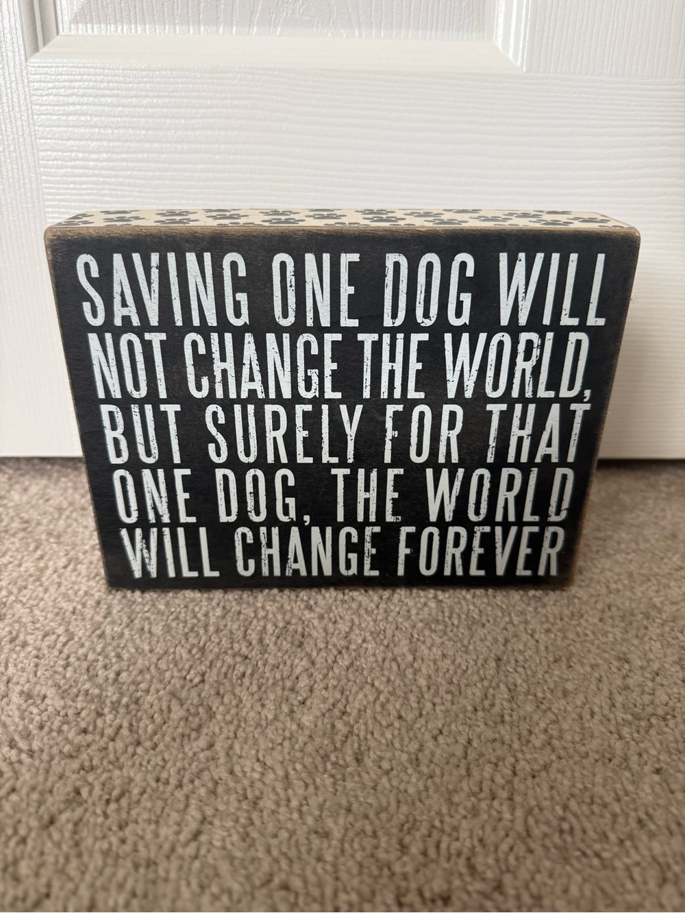 Saving one dog primitives by Kathy